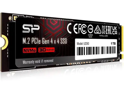 Silicon Power 1TB UD90 NVMe 4.0 Gen4 PCIe M.2 SSD R/W up to 5,000/4,800 MB/s (SU01KGBP44UD9005SN)
