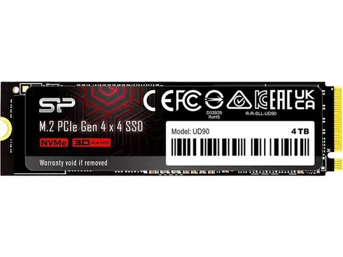 Silicon Power 4TB UD90 NVMe 4.0 Gen4 PCIe M.2 SSD R/W up to 5,000/4,500 MB/s (SU04KGBP44UD9005SN)
