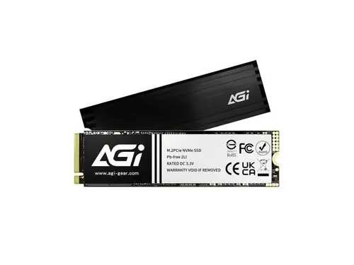 AGI 2TB SSD, AI828 PCIe NVMe 4.0 M.2 2280 Gen4x4 with Heat Sink, Read up to 7400MB/s, Work with PS5, 3D NAND Internal Solid State Drive -...