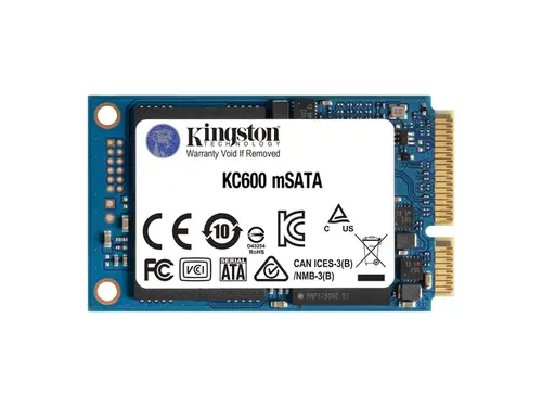 Kingston KC600 mSATA 256GB SATA Rev 3.0 SSD, 3D TLC Internal Solid State Drive, mSATA Form Factor, Up to 550MB/s Read 500MB/s Write, 150TBW,...
