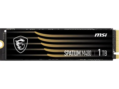 MSI SPATIUM M480 M.2 2280 1TB PCIe Gen4x4, NVMe 1.4 3D NAND Internal Solid State Drive (SSD)
