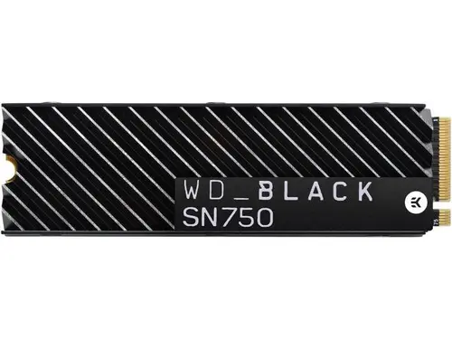 Western Digital WD BLACK SN750 NVMe M.2 2280 2TB PCI-Express 3.0 x4 64-layer 3D NAND Internal Solid State Drive (SSD) WDS200T3XHC W/ Heatsink