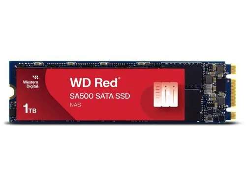 Western Digital 1TB WD Red SA500 NAS 3D NAND Internal SSD - SATA III 6 Gb/s, M.2 2280, Up to 560 MB/s - WDS100T1R0B