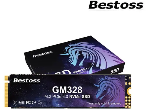 Bestoss 1TB NVMe SSD M.2 PCIe 3.0, Gen 3x4 2280 Internal Solid State Drive, 3D NAND TLC, Up to 3200MB/s, Compatible with Laptop and PC Desktops