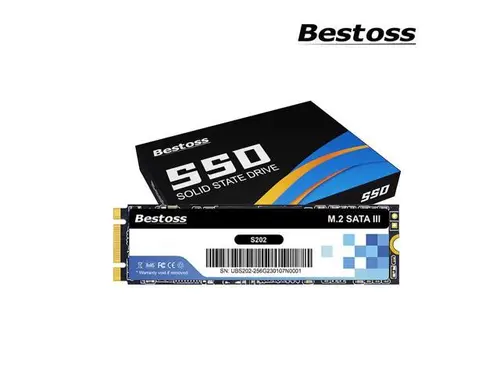 Bestoss M.2 SATA III 6Gb/s NGFF 128GB SSD 3D NAND Solid State Drive M2 2280, Dynamic SLC Cache, Read Speed up to 550MB/s, Compatible with Laptop...