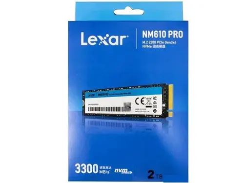 Lexar NM610 PRO M.2 2280 2TB PCI-Express 3.0 x4, NVMe 3D TLC Internal Solid State Drive (SSD)