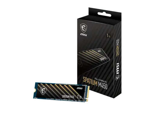 MSI SPATIUM Series M450 M.2 2280 1TB PCI-Express 4.0 x4 Internal Solid State Drive (SSD) SM450N1TBV1