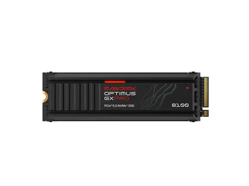 SANDISK 1TB Optimus GX PRO 8100 PCIe 5.0 x4 M.2 2280 NVMe SSD with Heatsink - SDSP82100TAH-000E0