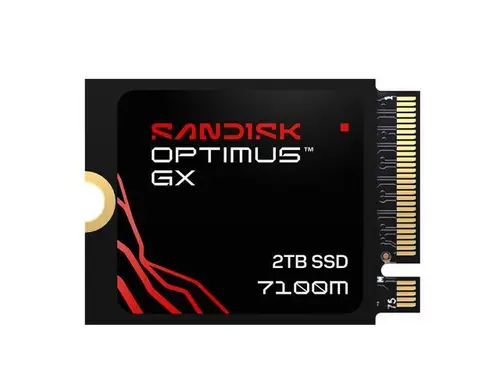 SANDISK Optimus GX 7100M PCIe 4.0 x4 M.2 2230 NVMe 2TB SSD 3D NAND TLC Internal Solid State Drive (SSD) SDSP71200TAT-000E0