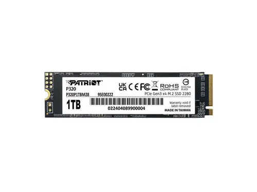 Patriot P320 M.2 2280 1TB PCI-Express 3.0 x4 Internal Solid State Drive (SSD) P320P1TBM28 Up to 3,000MB/s