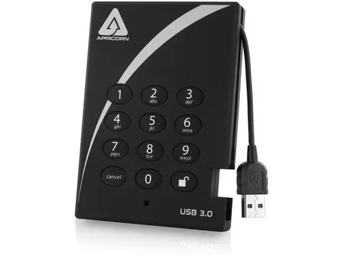Apricorn 256GB External Solid State Drive A25-3PL256-S256