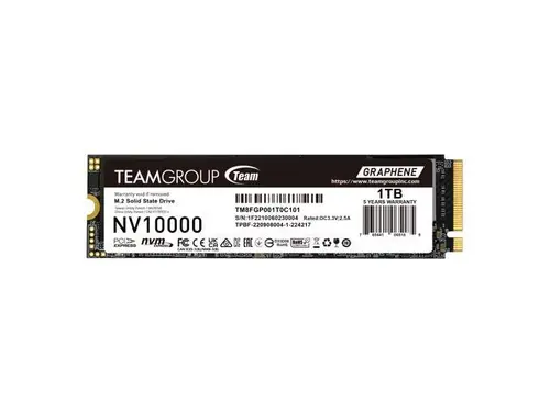 TEAMGROUP NV10000 1TB Gen5 PCIe 2280 NVMe Internal SSD-TM8FGP001T0C101