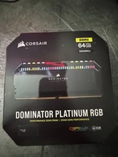 CORSAIR DOMINATOR PLATINUM RGB 64GB (4x16GB) DDR5 DRAM 5600MT/s CL36 Memory Kit