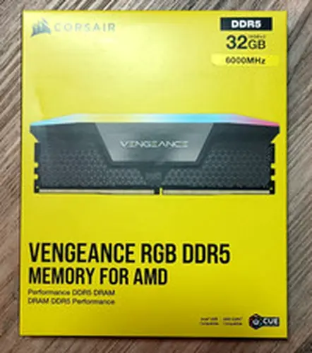 Corsair VENGEANCE RGB 32GB (2x16GB) DDR5 DRAM 6000MT/s CL30 Memory Kit Dark Gray