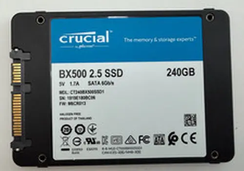 Crucial BX500 240GB 2.5" SATA III Internal SSD CT240BX500SSD1