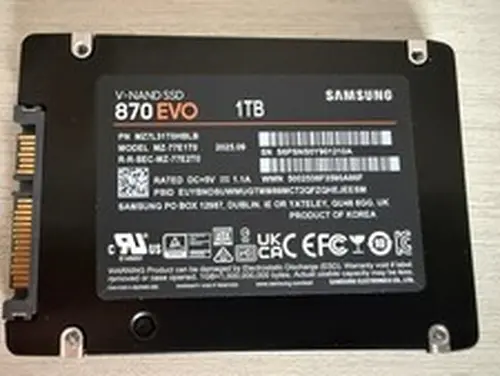 Samsung 870 EVO 1TB 2.5" SATA III SSD MZ7L31T0 (100% Health/31hrs Power On)