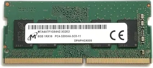Micron Micron 8GB SODIMM DDR4 3200 PC4 1Rx16 MTA4ATF1G64HZ-3G2 260 Pin SO-DIMM Laptop Notebook RAM Memory for Dell HP Lenovo and Other Systems