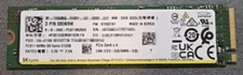 SK hynix PC811 512GB SSD NVMe M.2 PCIe Gen4 HFS512GEM9X152N 100% Health