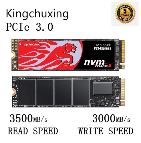Kingchuxing 1TB M.2 SSD 2280 NVMe PCIe 2TB Internal Solid State Drive 5200MB/s