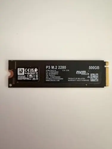 Crucial P3 500GB NVMe SSD PCIe Gen 3 3500MB/s Read CT500P3SSD8 - 100% Health