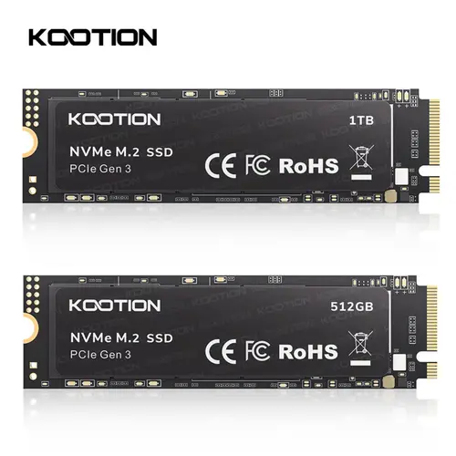 KOOTION 256GB 512GB NVMe M.2 PCIe 2280 SSD Internal Solid State Drive 3000MB/s