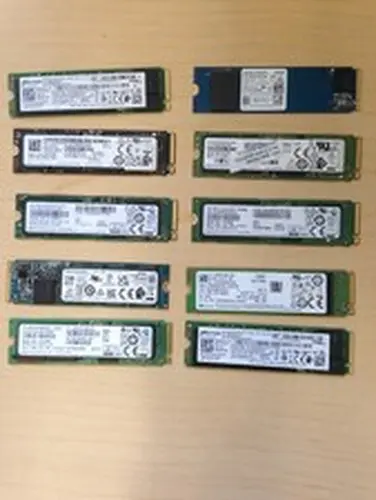 LOT OF 10: 256GB NVMe PCIe M.2 2280 SSD Major Brands 20%-80% health