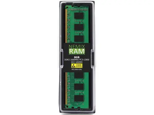 NEMIX RAM 8GB (1X8GB) DDR3 1600MHZ PC3-12800 2Rx8 1.35V 240-PIN ECC UDIMM Compatible with Dell PowerEdge M620 SNP96MCTC/8G Unbuffered Memory