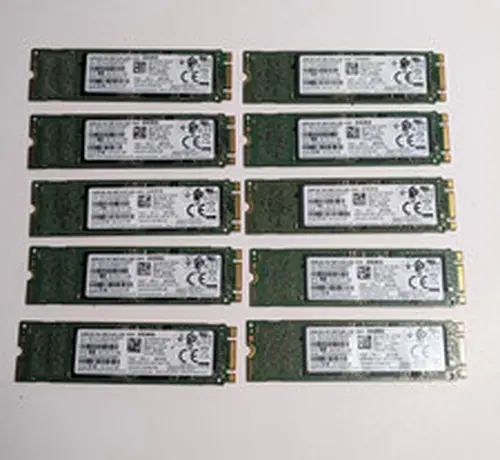 Lot of 10 128GB SSD m.2 2280 Solid State Drive SATA Samsung PM871b 90%+