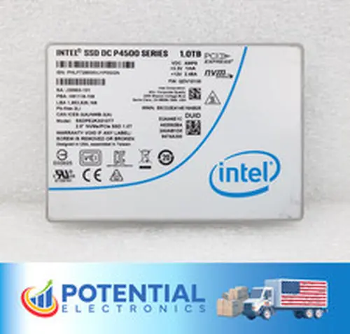 Intel DC P4500 SSDPE2KX010T7 1TB Internal U.2 NVMe PCIe 2.5'' Solid State Drive