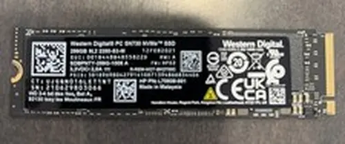 Western Digital 256GB PC SN730 M.2 NVMe SSD SDBPNTY-256G-1006 A