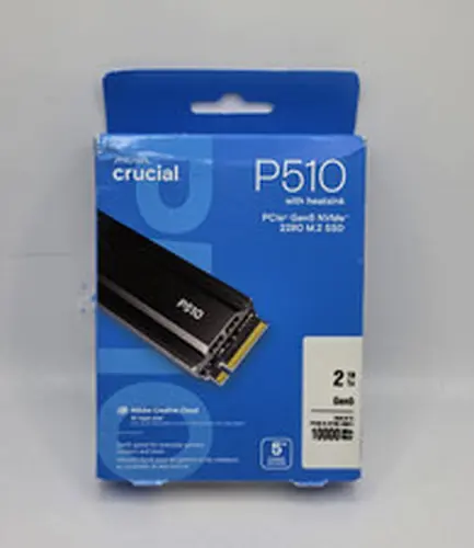 Crucial P510 2TB PCIe Gen5 M.2 NVMe Internal Gaming SSD with Heatsink 10000MB/s