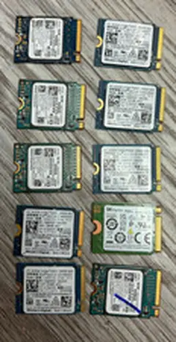 LOT OF 10 Pcs! Mixed Brands, 256GB M.2 NVMe SSD Drive 2230 GOOD!