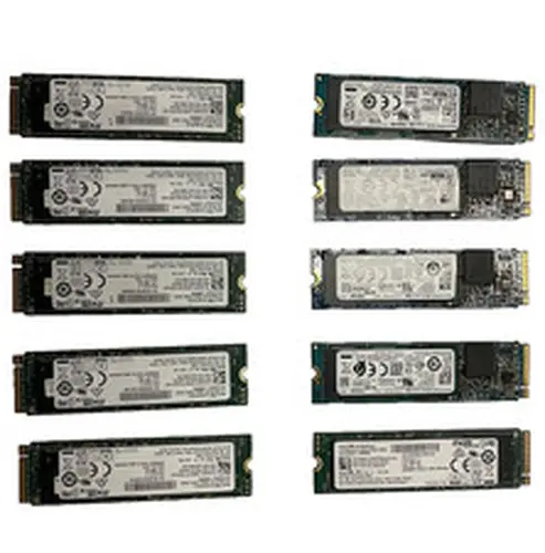 LOT OF 10 256GB NVMe PCIe M.2 2280 SSD - Solid State Drives Major Brands