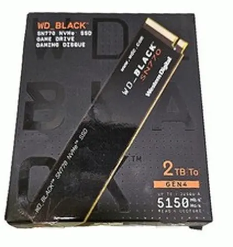 Western Digital WD_BLACK SN770 2TB NVMe M.2 PCIe Gen4 SSD 5150MB/s