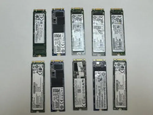 Lot of 10x 256GB NVMe SATA M.2 SSD NVMe/PCIe Mixed Brands