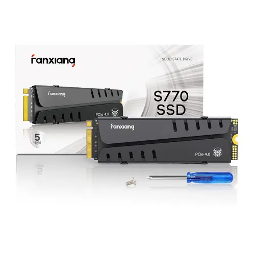 Fanxiang M2 NVMe 1TB 2TB 4TB PS5 SSD Heatsink TLC Internal PCIe Gen4 7300MBS Lot