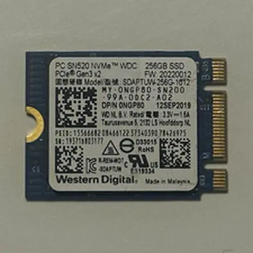 Western Digital PC SN520 256GB NVMe PCIe M.2 Internal SSD SDAPTUW-256G-1012