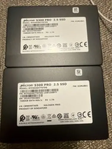 Micron 5300 Pro 7.68TB 6G SATA 2.5" SSD MTFDDAK7T6TDS 100% Good