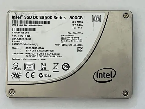 Intel SSD DC S3500 2.5" 80GB 120GB 160GB 300GB 480GB 600GB 800GB SATA 6Gb/s
