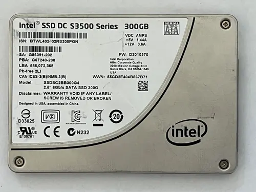 Intel SSD DC S3500 2.5" 80GB 120GB 160GB 300GB 480GB 600GB 800GB SATA 6Gb/s