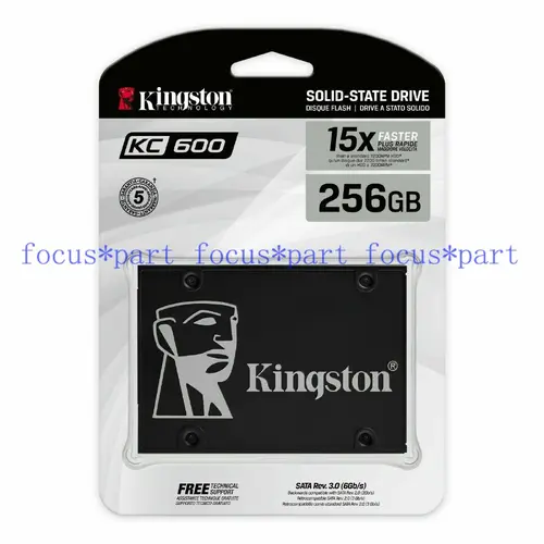 Kingston 2.5 in SSD KC600 SATA 3 256GB 512GB 1T 2TB Solid State Drive for PC lot