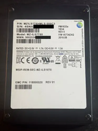 Samsung PM1633a 7.68TB SAS SSD MZ-ILS7T60 MZILS7T6HMLS-000C3 12Gb/s 512B