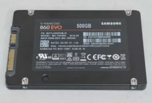 Samsung 860 EVO 500GB 2.5" SATA III SSD MZ-76E500 Solid State 92% Health wiped