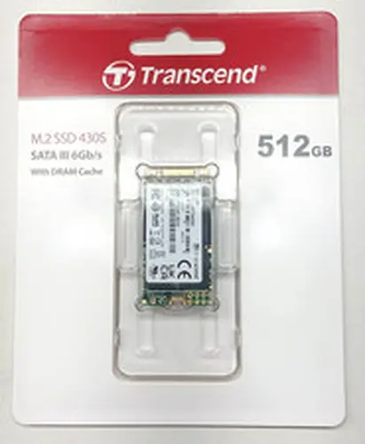 Transcend 512GB M.2 SSD 430S SATA III 6Gb/s w/DRAM Cache TS512GMTS430S