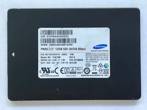 SAMSUNG PM851 PM863 SM841 2.5" 128GB 480GB SATA 6Gb/s SSD *** Health Status 95%