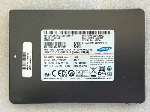 SAMSUNG PM851 PM863 SM841 2.5" 128GB 480GB SATA 6Gb/s SSD *** Health Status 95%