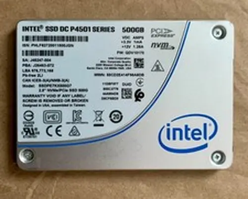 Intel DC P4501 2.5" SSD NVMe PCIe 3.0 Gen 3 x 4 U.2 SSDPE7KX500G7 500GB