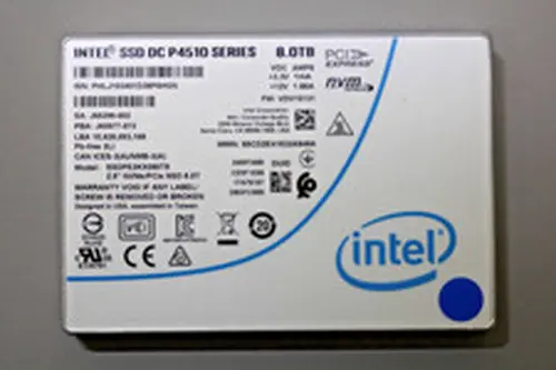 Intel DC P4510 Series 8TB NVMe PCIe 2.5" U.2 SSD SSDPE2KX080T8 90-99% Health
