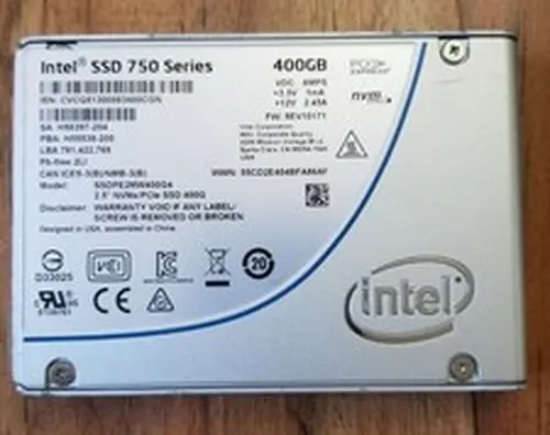 Intel SSDPE2MW400G4 400GB SSD 750 Series Nvme Pcie 3.0 x4 2.5" U.2 65% Health