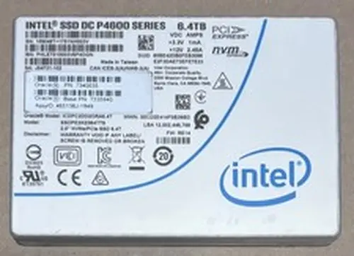 Intel SSD 6.4TB P4600 Series DC NVME U.2.5" SSDPE2KE064T7S Solid State Drive